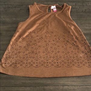 Women’s Brown Suede Shirt